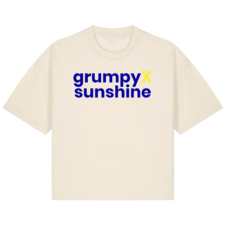 bxt trope tee 'grumpyxsunshine' - boxy